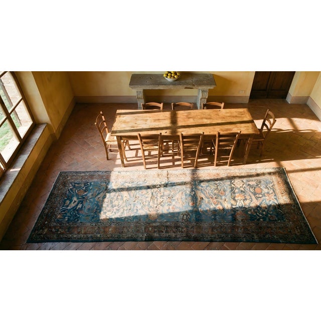 Beautiful Antique Persian Malayer Runner With All-Over Herati Pattern For Sale - Image 13 of 13