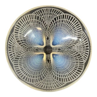 Rene Lalique (France) - 'Coquilles' Shell Opalescent Art Glass Bowl, C. 1924 For Sale