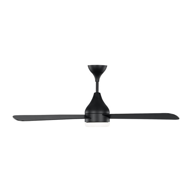 Barbara Barry by Visual Comfort Fan Streaming 52" LED Ceiling Fan in Midnight Black For Sale In Greenville, SC - Image 6 of 6