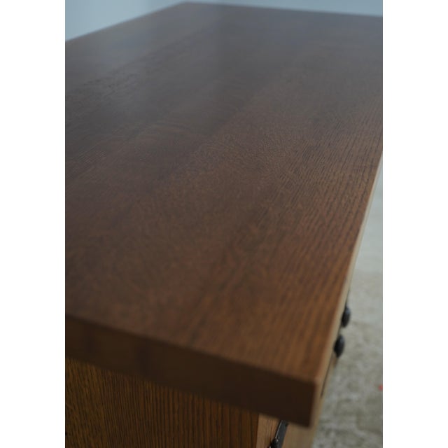 Brown Stickley Arts & Crafts Oak Roycroft Server For Sale - Image 8 of 18