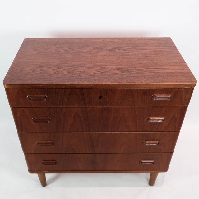 Danish Teak Chest of Drawers, 1960s For Sale - Image 4 of 18