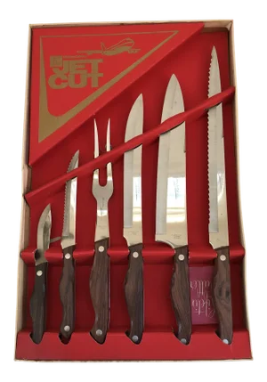 Mid-century Modern Flatware Cutlery Knife Set - Set of 6