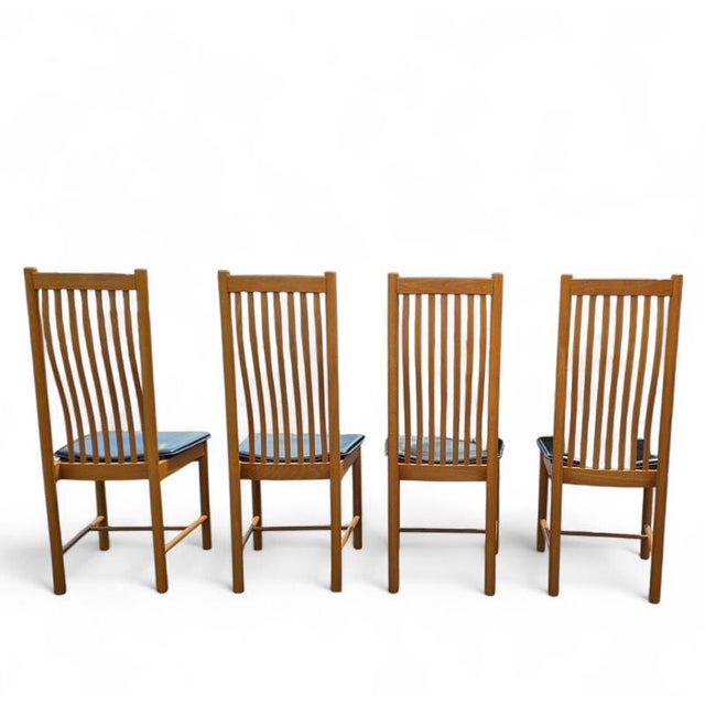 Nova Chairs with Leather Seats from Bros, Set of 4 For Sale - Image 10 of 18