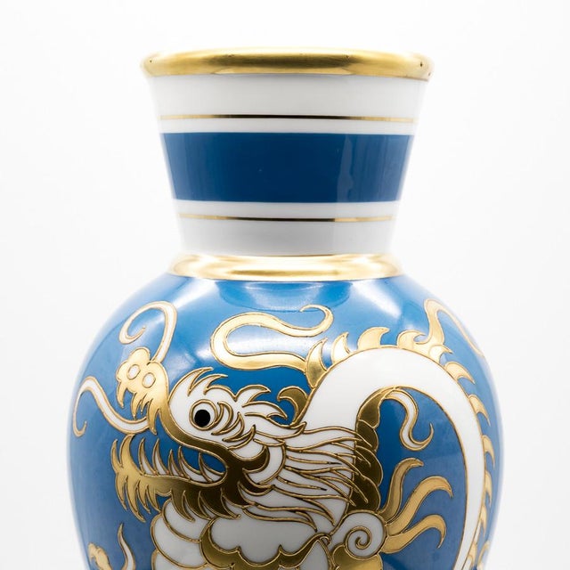 1920s Porcelain Dragon Vase by Heinz Schaubach for Schaubach Kunst, 1920s-1930s For Sale - Image 5 of 13
