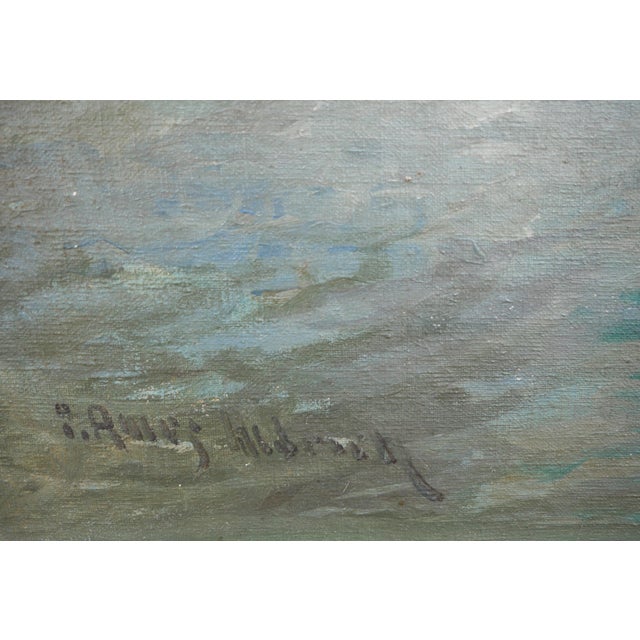 George Ames Aldrich “Stream in Normandy” Pastel Pastoral Impressionist French Landscape Painting, 1920s For Sale - Image 4 of 6