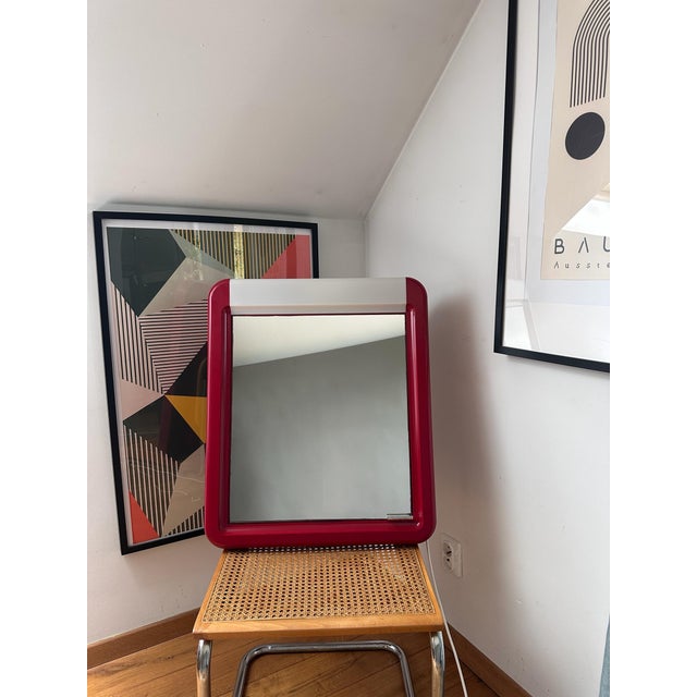 Designer mirror by Sieper Germany, inspired by the iconic Allibert Space Age designs of the 1970s. It is a remarkable...