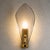 2020s Designer Gray Sanded Leaf Murano Glass Wall Sconces, Contemporary Set of 4 For Sale - Image 5 of 8