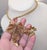 Vintage Signed Crown Trifari Goldtone Openwork Leaves Pendant Necklace For Sale In Philadelphia - Image 6 of 8