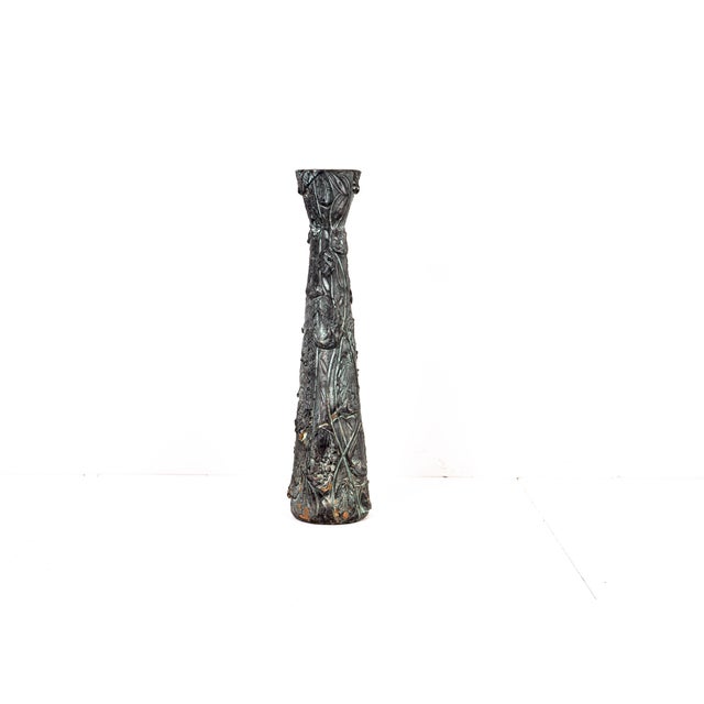 Industrial Brutalist Ceramic Vase from Reina, 1980s For Sale - Image 3 of 18