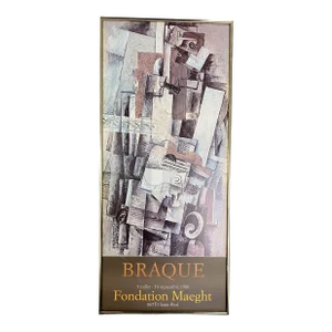 1980 Georges Braque "Man With Guitar" Fondation Maeght Exhibition Print