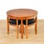 Brown 1960s Roundette Dining Table and Chairs by Hans Olsen for Frem Rojle For Sale - Image 8 of 16