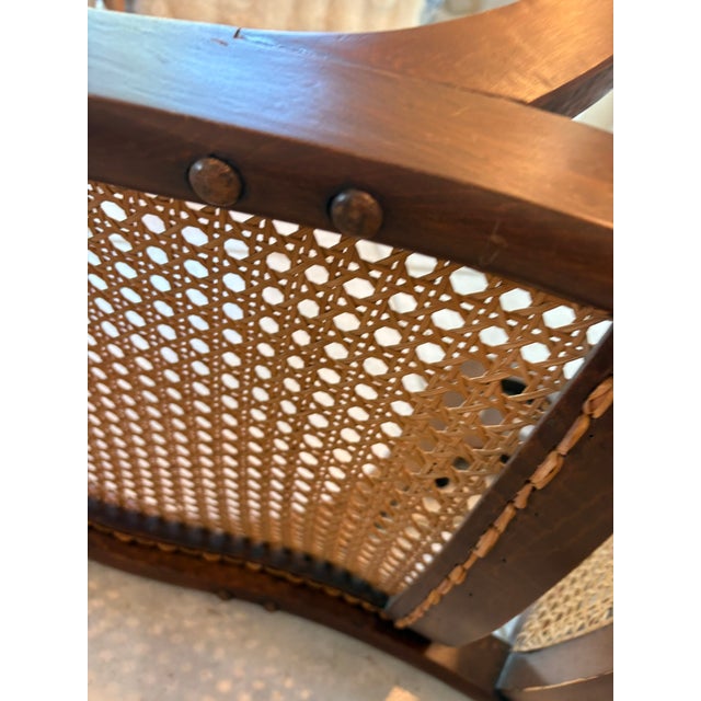 Antique Bentwood Cane Rocking Chair in the Manner of Thonet For Sale - Image 16 of 18