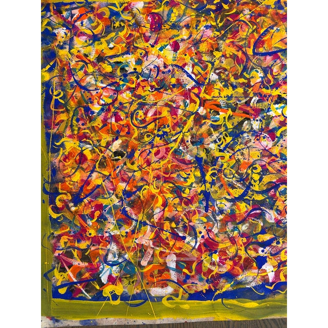 1980s Hendrik Grise Large Double-Sided Abstract Expressionist Original Signed For Sale - Image 5 of 6