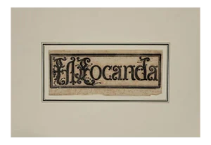 The Inn, Woodcut Print, 18th-Century