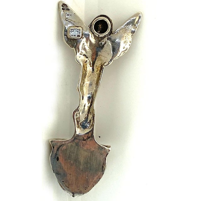 Italian Vintage Italian Giovanni Raspini .800 Silver Church Holy Water Wall Font For Sale - Image 3 of 6