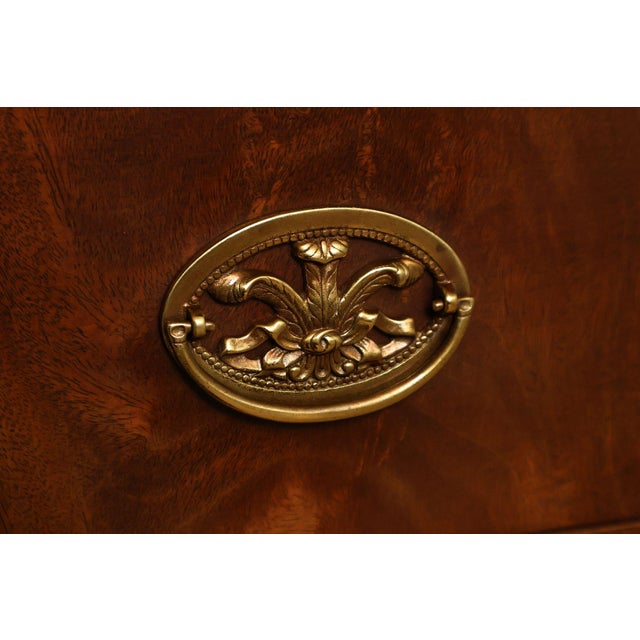 Henkel Harris Empire Style Marble Top Mahogany Chest Of Drawers For Sale - Image 10 of 18