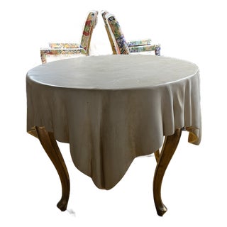 1970s Draped Resin Petite Trompe-l'Oeil Table For Sale