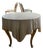 1970s Draped Resin Petite Trompe-l'Oeil Table For Sale