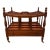 Vintage Biggs Furniture Chippendale Style Mahogany Magazine Rack For Sale