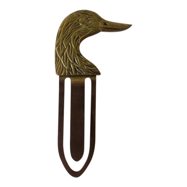 Vintage 1950's Mid-Century Mallard Duck Book Page Marker/Page Holder For Sale
