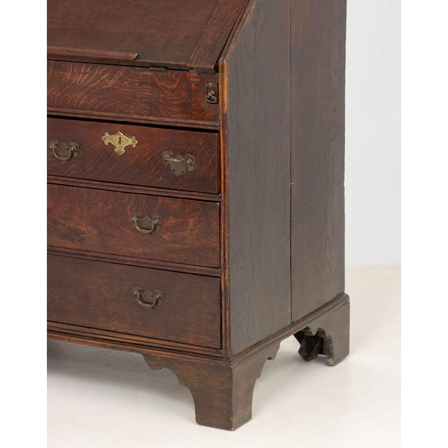 19th Century George III Oak Bureau Bookcase, 19th Century For Sale - Image 5 of 9