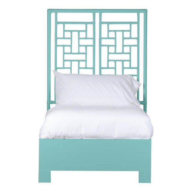 Ohana Platform Bed Twin, Turquoise For Sale