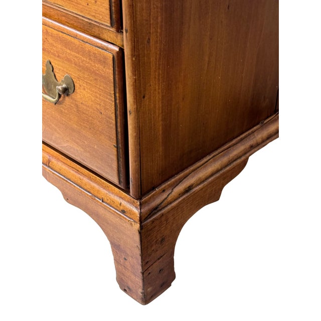 Wood Small 18th Century American Cherry Wood Chest of Drawers For Sale - Image 7 of 9