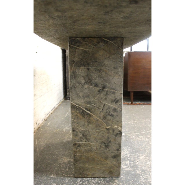 Stone Mid-Century Marble Console Table For Sale - Image 7 of 9
