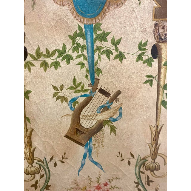 1990s Theodore Alexander Decorated Wall Panel a Pair . For Sale - Image 5 of 12