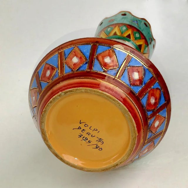 Vase from Volpi Deruta, 1950s For Sale - Image 9 of 10