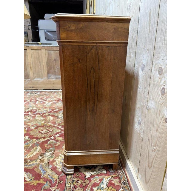 Gold Louis Philippe Bedside Tables in Walnut, Set of 2 For Sale - Image 8 of 10