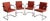 Vintage Visasoft Chairs from Vitra, Set of 4 For Sale