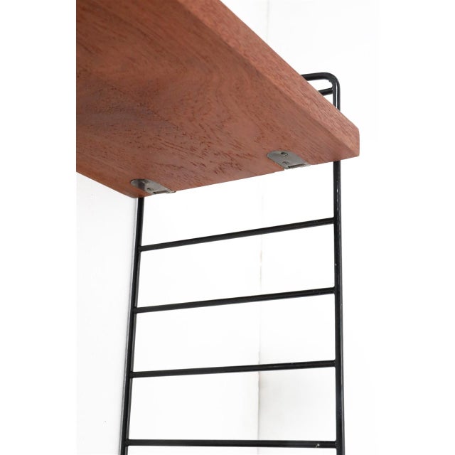 Black Teak String Shelf by Kajsa & Nisse Strinning, 1950s For Sale - Image 8 of 15