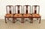 An outstanding set of four antique Chinese dining chairs China, Circa 1890s Gorgeous carved rosewood, with exquisite...