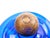 Mid-20th Century Italian Gilt and Hand-Painted Cobalt Blue Glass Apothecary Jars For Sale - Image 14 of 18