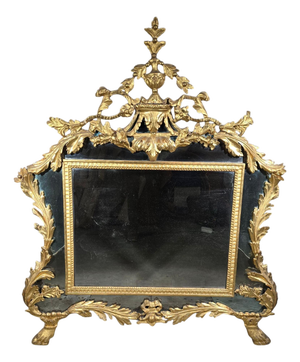 Italian Empire Giltwood Mirror, 1740s