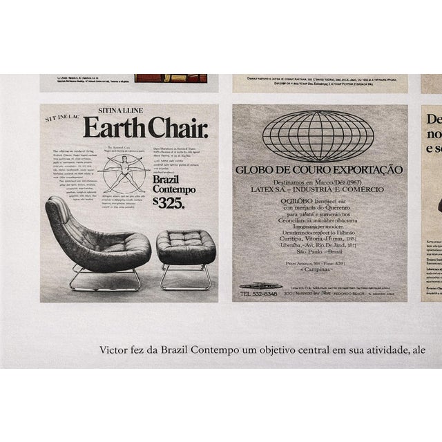 Mp-163 “Earth” Lounge Chair With Ottoman in Tufted Mohair Upholstery, Percival Lafer, 1976 For Sale - Image 18 of 18