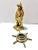 Vintage Brass Nautical Fisherman Figurine With Ship Wheel Compass – Maritime Decor Set For Sale In Louisville - Image 6 of 8