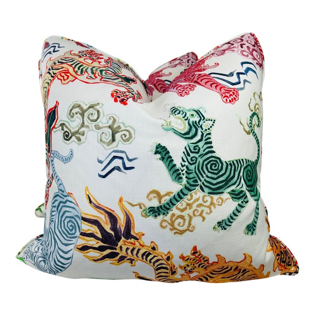 Hamilton Fabrics "Himalaya" in Natural 22" Pillows a Pair Chairish