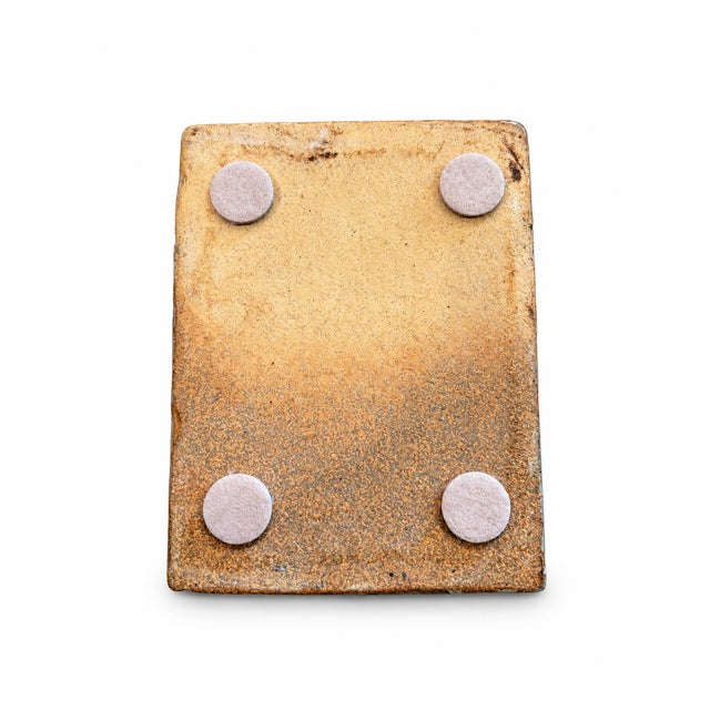 Sand One-of-a-Kind Studio Pottery Lidded Box With Tree Motifs, Possibly 1970s For Sale - Image 8 of 9
