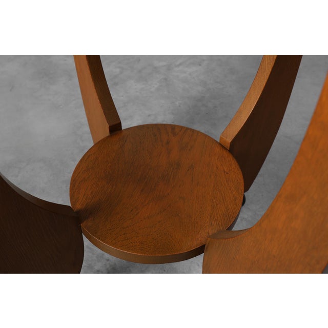 Black Amsterdamse School Oak Side Table, Netherlands, 1920s For Sale - Image 8 of 13