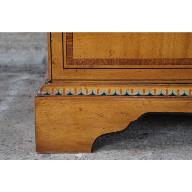 1980s Drexel Heritage 'Devoncourt' Adams Style Mahogany Armoire Tv Media Cabinet For Sale - Image 10 of 12