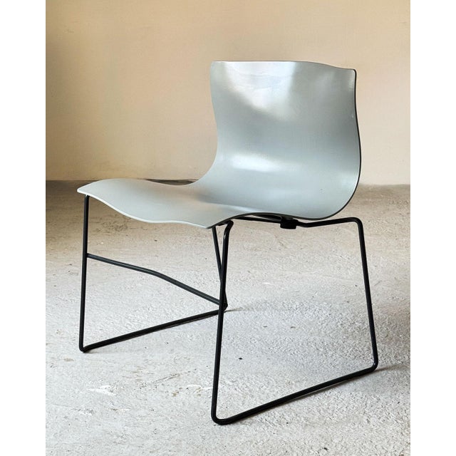 1980s Silver Handkerchief Chairs by Massimo & Lella Vignelli for Knoll, 1980s, Set of 6 For Sale - Image 5 of 18
