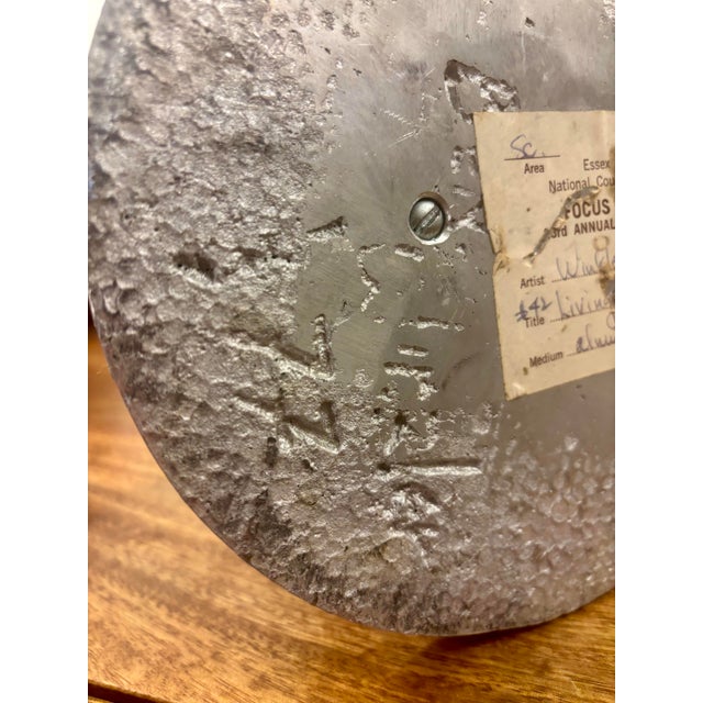 1977 Signed Aluminum Abstract Sculpture by Beni Winkler For Sale - Image 10 of 11