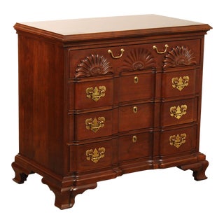 Harden Chippendale Style Cherry Block Front Goddard Chest For Sale