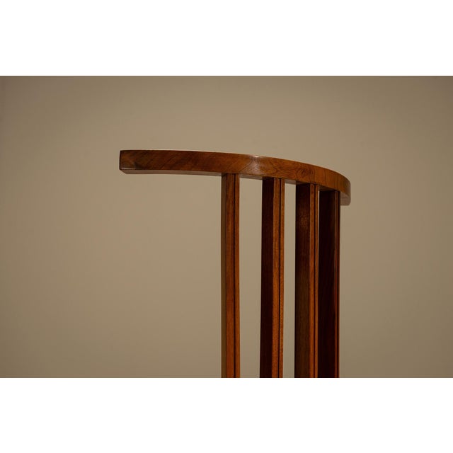 Brown Italian Dining Room Chairs in Walnut attributed to Filippo Monti, 1960s, Set of 8 For Sale - Image 8 of 18