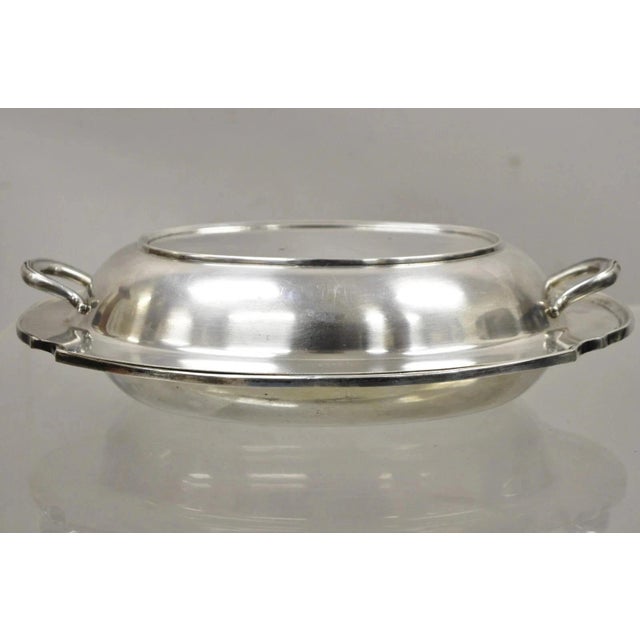 Mid 20th Century Wm Rogers 2272 Washington Silver Plated Victorian Lidded Vegetable Serving Dish For Sale - Image 9 of 9