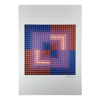 After Victor Vasarely, Composition, Lithograph, 1970s For Sale