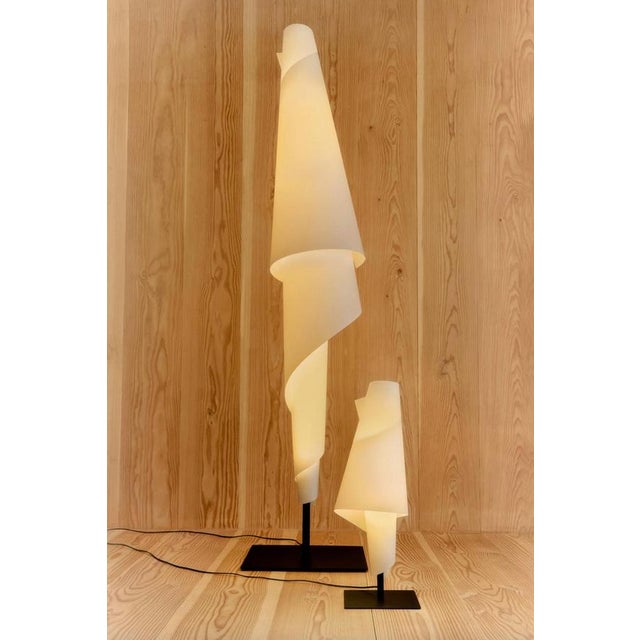 Black Haute Couture Floor Lamp by Josep Aregall for Parachilna For Sale - Image 8 of 11