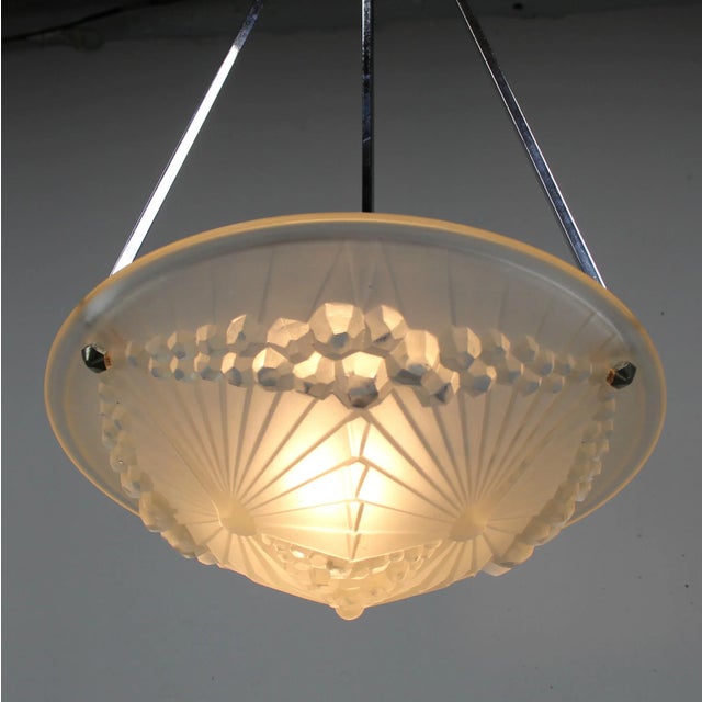 1930s Signed Art Deco 1044 Lamp by Charles Schneider For Sale - Image 5 of 13